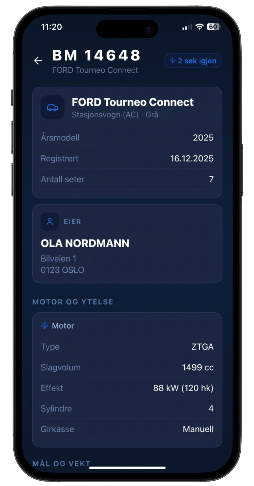 Hvem eier bilen?